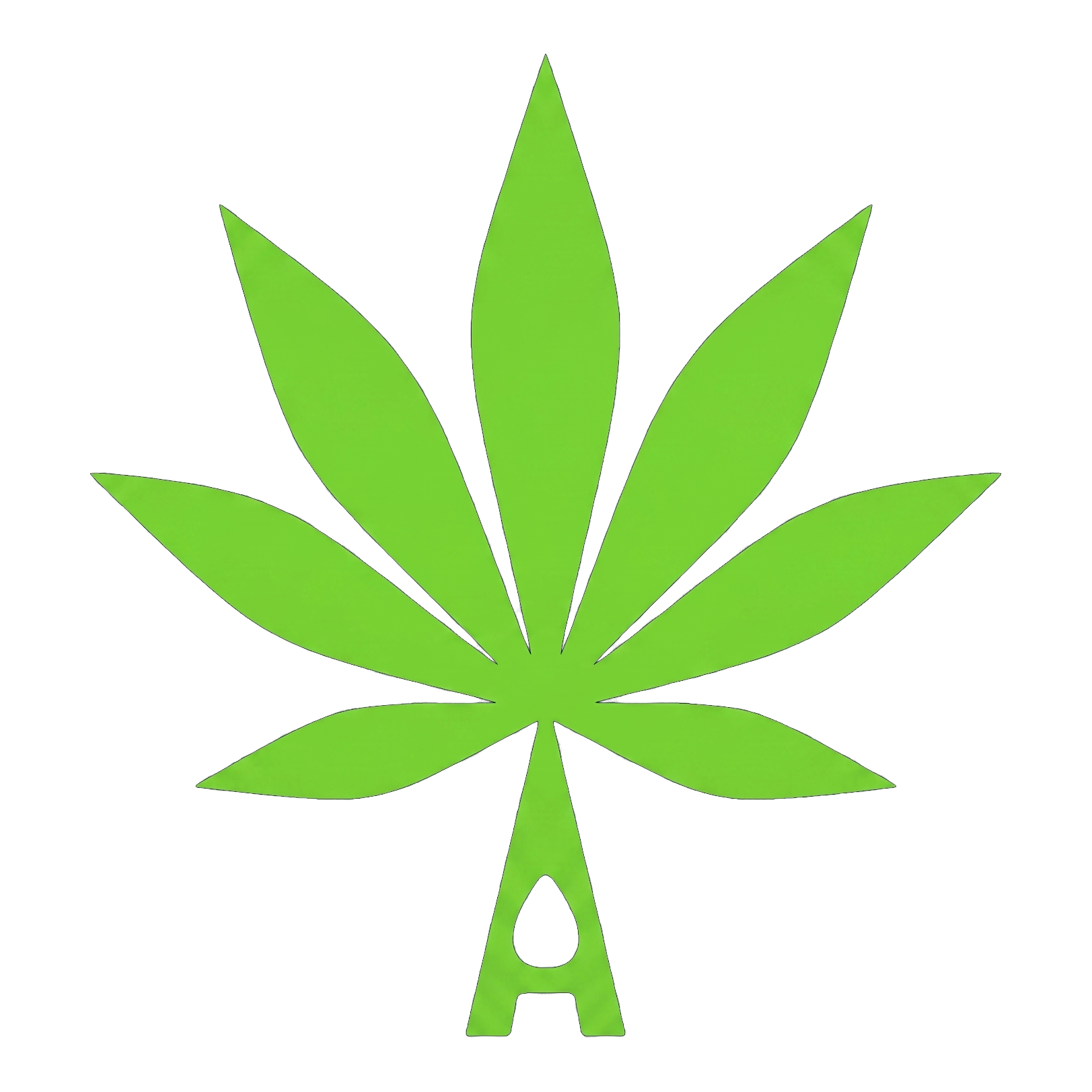 Grade A Dropouts leaf and A logo